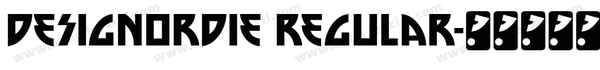 DesignOrDie Regular字体转换